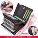 Banyannu Genuine Leather Men's Wallet Men's 2025 Nuevo bolsita de billetera multifunción Bolsa de certificado corto de almacenamiento de certificado corta Negro - Patrón de lichi - (Top Capeta de vaca - Pincel antirrobo)