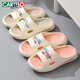 Katile Crocodile Slippers Women's Summer Home Bathroom Leisure Slippers Sandals Outdoor Flip Flops 1458 Khaki 38-39