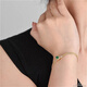 Haikai Bracelet Ladies Grandma 1 Green Gemstone Jewelry 18 Gold Luxury Jewelry Chinese Valentine's Day Birthday Gift 18 Gold Elegant Gold Emerald Bracelet