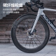 Rock Brothers Rock Brothers Road Bike Carbon Fiber Bike T700 Pneumatic Wind Breaking 105 Electric Disc Brake Bending Racing Car White Dark Green (Shimano R7170 Kit) Customized Size Contact Customer Service