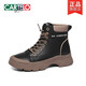 Martin-Stiefel mit Cartelo-Dickdickern 2025 Frühling und Herbst Neue britische Stil lässige Kurzstiefel High Top Damenschuhe Retro Look Small 1591-1 Schwarzkaffee plus Samt 39