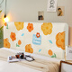 CLCEY2025 Neues Cartoon-Bett-Abdeckung Kinderzimmer Renovierungsbettbedeckung Holzbrett Weiche Beutel Bett Rückenlehne universell abnehmbares Waschl CTZ3527 Höhe 50-65*Länge 120 cm