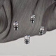 QMXD ear clips for boys, simple and fashionable non-pierced earrings, light luxury and high-end niche fake earrings, magnetic and unique accessories, magnetic ear clips, 6mm pair