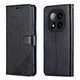 AZNS 红米Note14Pro手机壳翻盖皮套钱包式Redmi note14pro+5G前后全包保护防摔软壳侧翻复古商务男女新 棕色 型号【红米note14Pro】
