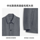 Jinba Men's Autumn and Winter Lapel Wool Single-breasted Business Casual Youth Woolen Coat | BFWT3108-VIP.com Dark Gray L