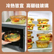 
Creating heat-resistant glass lunch box office worker microwave lunch box fresh storage storage bowl lunch box lunch box Amber color round 1050mL2 pack