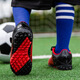 
FEELACES high-value Ronaldo football shoes men's broken nails tf long nails ag Messi artificial grass white student children's training shoes 6199 broken nails white blue 35