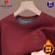 Camiseta de manga larga de cuello redondo de marca Pierre Cardin para hombres Winter Plus Waffle en el terciopelo Swafle Swafle Camisa de base tibia casual con piel tibia T 6627M Camel más Velvet 175/XL135-150Jin [Jin equivale a 0.5 kg]