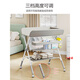 Chuangjingyi wählt Windel Tisch Babypflege Tisch tragbarer Multifunktionsfaltbares Badebad-Windeln Windel Tisch Lotus rosa Hebedel