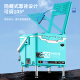 2025 new 718 full set of seatable fishing boxes multi-function ultra-light and super hard corner accessories 26L 26L 718 backrest model blue [Package 5]