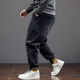
Fei Shimi Autumn New Fashion Brand Elastic Small Foot Jeans Fat Loose and All-Match Pants Elastic Waist Fat Pants 300 Jin [Jin equals 0.5 kg] Black 9905 XL 1 (130-150 Jin [Jin equals 0.5 kg])