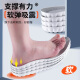 足印部落劳保鞋专用鞋垫男运动减震踩屎感软弹站久不累军训防脚痛夏季防臭 2双装-灰色】软弹减震 4142码