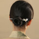 Weizhou S925 Silver Hairpin Ancient Style Hairpin Silver Hair Accessories Hanfu Headwear National Style Hairpin Birthday Gift Girls Practical Butterfly Butterfly Flower Hairpin Plain Silver