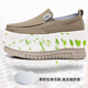 Brigjing Frühling Männer Single Schuhe alte Peking-Stoffschuhe losen atmungsaktives lässiges Tuch mittleren und älteren Papa Schuhe nicht rutschfeste Soft Sohle Männerschuhe schwarz 42