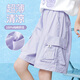 小猪彼特女童短袖套装夏季薄款儿童2025新款速干运动服童装两件套夏装10岁 9922白色+18442紫色 130 cm