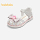 Balabala children's shoes children's sandals girls' shoes summer princess shoes new beach shoes non-slip sweet and exquisite fantasy pink 60301 size 33