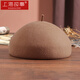 Shanghai Story Women's 100% Wool Hat Autumn and Winter Warm Woolen Beret Showing Face Small Birthday Gift Camel