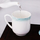 Guoyue Bone China Conference Cup Office Underglaze Color Tea Cup Ceramic Cover Cup Customizable Logo Printing Office Water Cup with Cover Yunjin Wanli Conference Cup 1