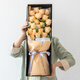 Laiji Valentine's Day Flower Express Rose Gift Box Bouquet Confession to Girlfriend Birthday Gift Nationwide Citywide Delivery 19 Champagne Rose Gift Box