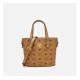 MAGIC KING MK official light luxury bag genuine leather printed mini food basket women's bag handbag crossbody bucket bag shoulder bag cognac color 9071 modified rivet style (top layer cowhide) with PVC