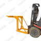 Forklift heightening lifting arm loading and unloading ton bag glass forklift heightening modified ton bag rack 2 tons total length 2.5 meters high 1.2 meters
