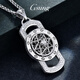 GsunG platinum PT950 men's and women's pendant twelve zodiac signs rotating tag platinum eight-pointed star necklace pendant calculated based on the gold price of the day