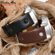 
Cartervin adapted to Diessy leather strap DZ7257 1657 4323 7314 7313 7371 series head leather black with nails gold buckle 22mm