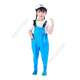 The little cleaner chooses water fork pants for children, water suits for playing in the sea, waterproof waders, jumpsuits for kindergarten, children's beach rain boots for men and women, children's dinosaur overalls with pockets, size 34 (shoe inner length 21c)