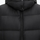 Jiangnan Buyi (JNBY) Bai Yueguang 25 new winter down jacket of the same style in the mall A-type loose side zipper 5X0C10110 001/original black (batch 1) S