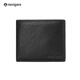 NAVIGARE Italian small sailboat wallet men's genuine leather short casual wallet driver's license card bag birthday gift gift black - no driver's license position first layer cowhide (counter gift box)