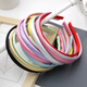Zushange headband diy material package colorful headband wrapped cloth bow children's headband colorful jewelry handmade accessories non-slip DIY hairband black 10 pieces