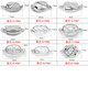 XD string-wired pearl necklace buckle connecting bracelet buckle connecting buckle insert button buckle accessories 925 silver buckle style 3-P983 glossy [one]