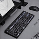 Belly spirit mk870pro blackberry side engraving mechanical keyboard Bluetooth wired wireless customized computer game silent office [three mode] Obsidian Pro + contour TTC fast silver axis V2 [trigger faster] 87 keys