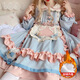 Tannuu Lolita dress dream girl op student lolita cute daily dress object sweet cat cat L