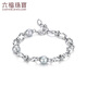 Lukfook Jewelry True Me Series Platinum 950 Seawater Pearl Platinum Bracelet as Gift GJT1TBB0007 Total Weight 10.76 Grams