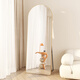 Xinyi Hongyun cream style explosion-proof full-body mirror landing Internet celebrity home fitting mirror three-dimensional mirror clothing store dressing mirror bedroom mirror fresh white hanging dual-purpose 50*160/HD explosion-proof super white