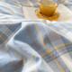 Catman pur coton lit quatre pièces ensemble 100 cotons de couleur coton feuilles et couvercles de courtepointe et couvercles de courtepointe pour les simples et les doubles pour la maison Jian Xilan [100% coton adapté à la peau et respirante] 1,5 / 1,8 m de feuille de lit quatre pièces - Couverture de courtepointe 2 * 2,3 m