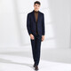 Antonio [Cashmere + Wool] Light luxury business wool suit jacket for men Blue M (170/88A)