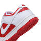 Nike (NIKE) Men's White and Red DUNK LOW RETRO Board Shoes Sports and Casual Shoes DD1391-600 38.5