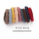 Korean style accessories hair rope with high elasticity and no seams, ten-color base to tie hair, rubber band hair accessories, 2 mixed colors