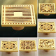 Ouweistou Ou Golden Copper Deodorizer Tee Boden Abfluss Dicke Kern -Badezimmer -Abwasserkanalwaschmaschine Nass trockener Bereich Kupfer Gold 6625 Wasserdichtung Waschmaschine Modell Modell