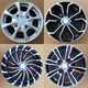 天南兄弟 TNBROTHERS12寸电动四轮车14570r12铝圈15570r12铝合金轮毂13570摩托三轮车 铝圈中心距114.3毫米宝石款式
