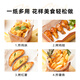 AILUKI Japanese high-end disposable air fryer pad paper special food-grade paper plate air fryer paper parchment paper 16cm square-100 sheets + dust-proof box oil-proof and anti-stick