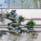 泉韵户外自家水池假山造景循环流水瀑布风水轮庭院子花园露台景观摆件 9039大山+5010小山183CM高 看图