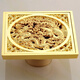 Ouweistou Ou Golden Copper Deodorizer Tee Boden Abfluss Dicke Kern -Badezimmer -Abwasserkanalwaschmaschine Nass trockener Bereich Kupfer Gold 6625 Wasserdichtung Waschmaschine Modell Modell