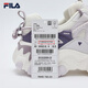 FILA official women's shoes dad shoes sneakers new cat claw shoes 5th generation retro casual shoes milk white/romantic purple-GO 37.5