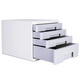 
Multi-layer sorting cabinet storage office supplies desktop information file cabinet file bar frame frame file box A4 Deli 9794 four-layer file cabinet