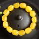 Caizhi Natural Bamern Beeswax Armband ohne Optimierung Hühnchenöl Gelb Armband Follow-up Erze Frauen Perlen DIY Hähnchenöl Rot K1278 (Männerstil)