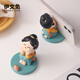THE RABBIT IVEN Creative Chinese Style Mobile Phone Holder Office Small Ornaments Xi'an Souvenir Cultural and Creative Gift Teacher's Day Gift Practical Tang Lady Mobile Phone Holder-Berry Troubles