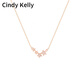 Cindy Kelly exquisite and high-end silver necklace for women, light luxury and practical clavicle chain, birthday and Valentine's Day gift for girlfriend and wife, platinum, practical for girls in the New Year